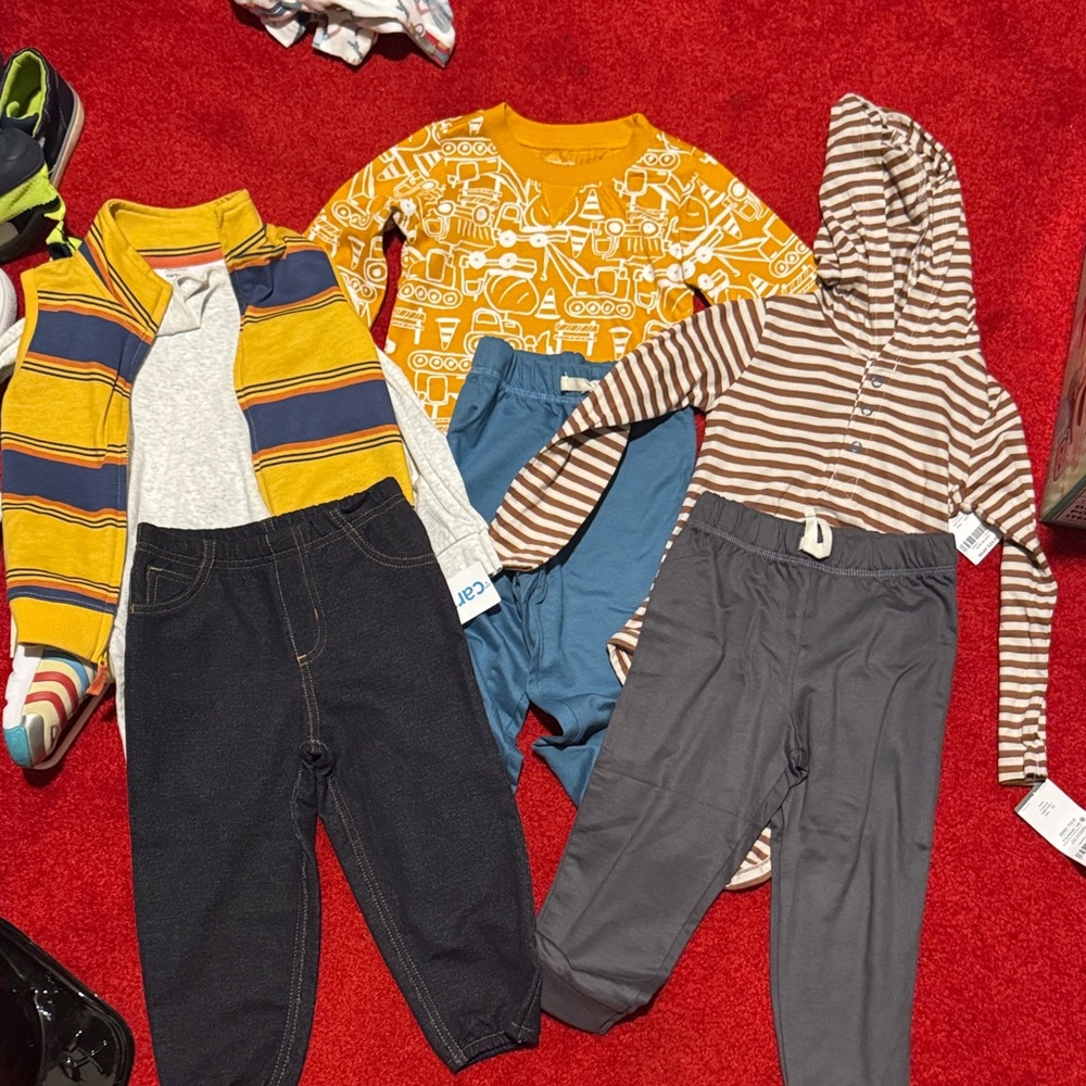 Kids' Clothing Set with Stripes and Patterns
